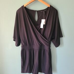 WHBM Kimono Romper Black Size Small
